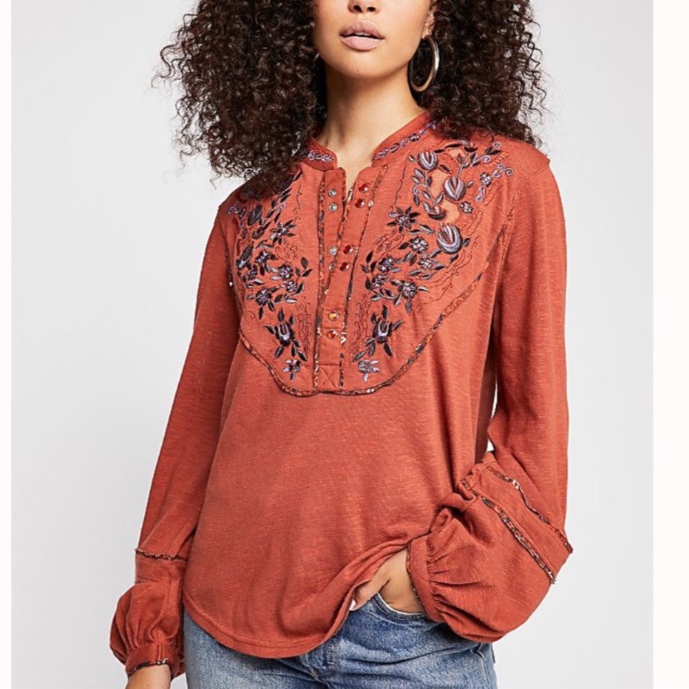 NWT Free People Henley Top
